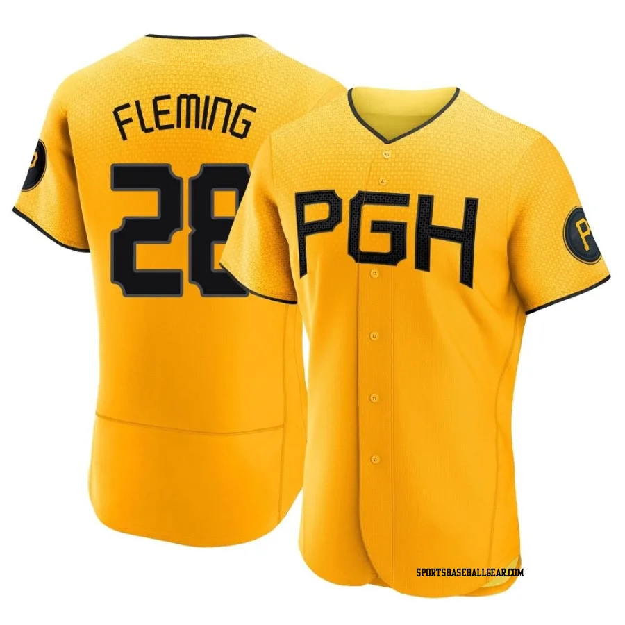 Josh Fleming Men's Pittsburgh Pirates Gold Authentic 2023 City Connect Jersey