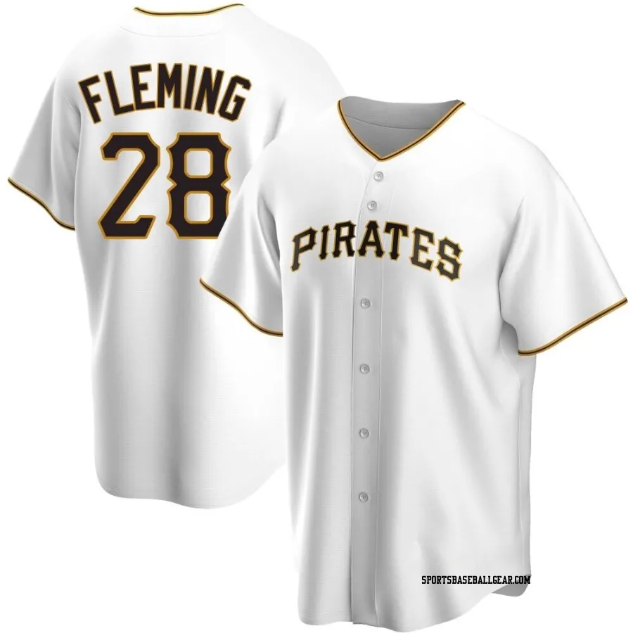 Josh Fleming Men's Pittsburgh Pirates White Replica Home Jersey