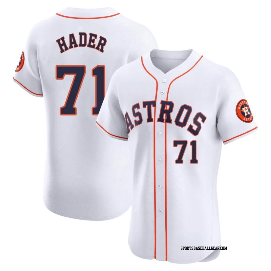 Josh Hader Men's Houston Astros White Elite Home Jersey