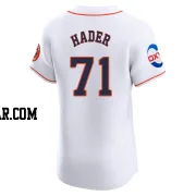 Josh Hader Men's Houston Astros White Elite Home Patch Jersey