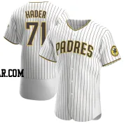 Josh Hader Men's San Diego Padres White/Brown Authentic Home Jersey