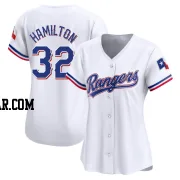 Josh Hamilton Women's Texas Rangers White Limited Home Jersey