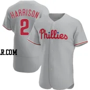 Josh Harrison Men's Philadelphia Phillies Gray Authentic Road Jersey