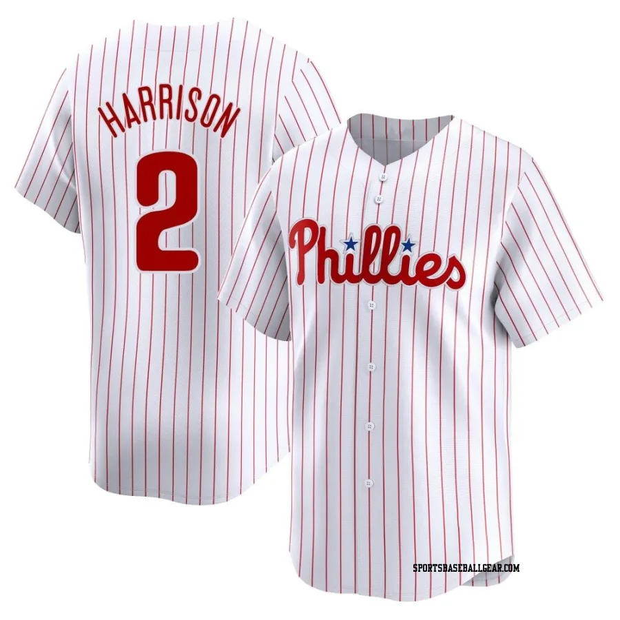 Josh Harrison Men's Philadelphia Phillies White Limited Home Jersey