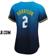 Josh Harrison Women's Philadelphia Phillies Blue Limited 2024 City Connect Jersey