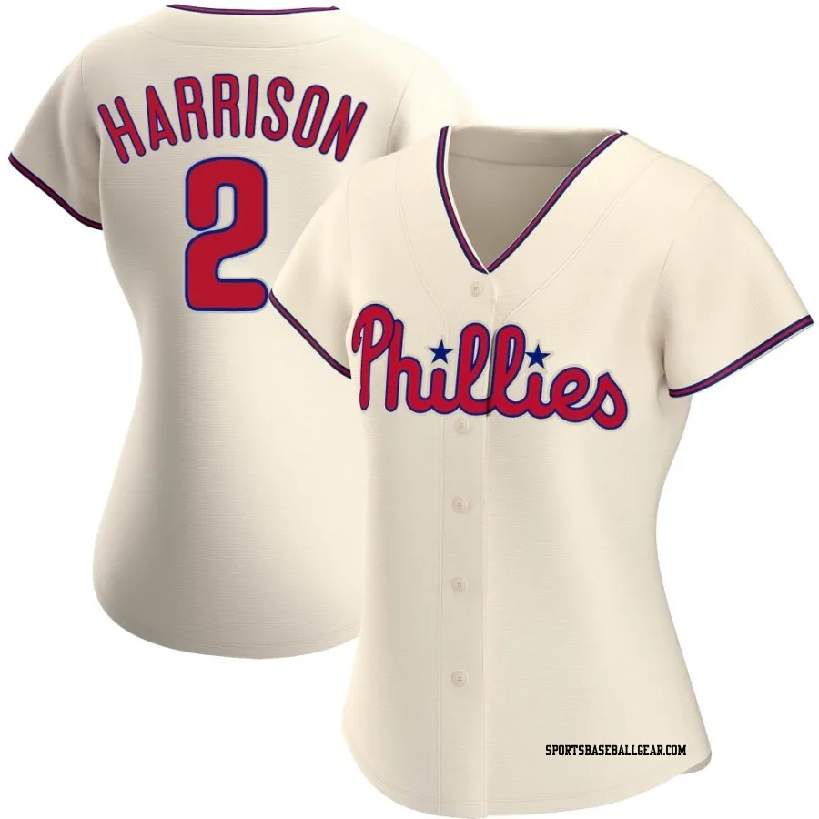 Josh Harrison Women's Philadelphia Phillies Cream Replica Alternate Jersey