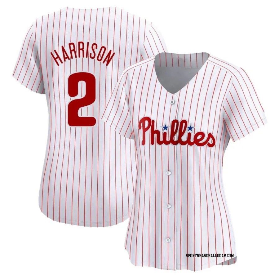 Josh Harrison Women's Philadelphia Phillies White Limited Home Jersey