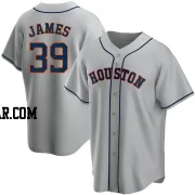 Josh James Men's Houston Astros Gray Replica Road Jersey