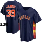 Josh James Men's Houston Astros Navy Replica Alternate Jersey