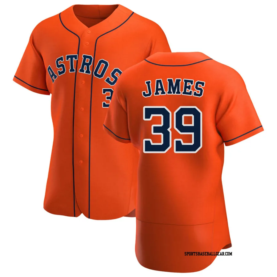 Josh James Men's Houston Astros Orange Authentic Alternate Jersey