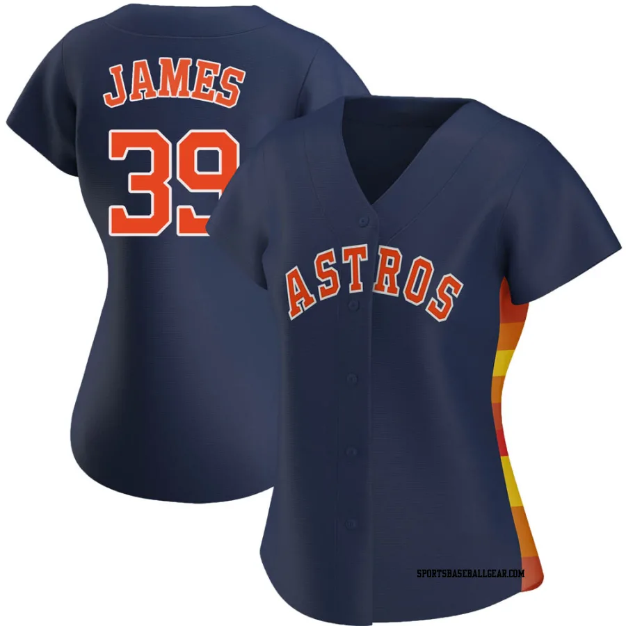 Josh James Women's Houston Astros Navy Authentic Alternate Jersey