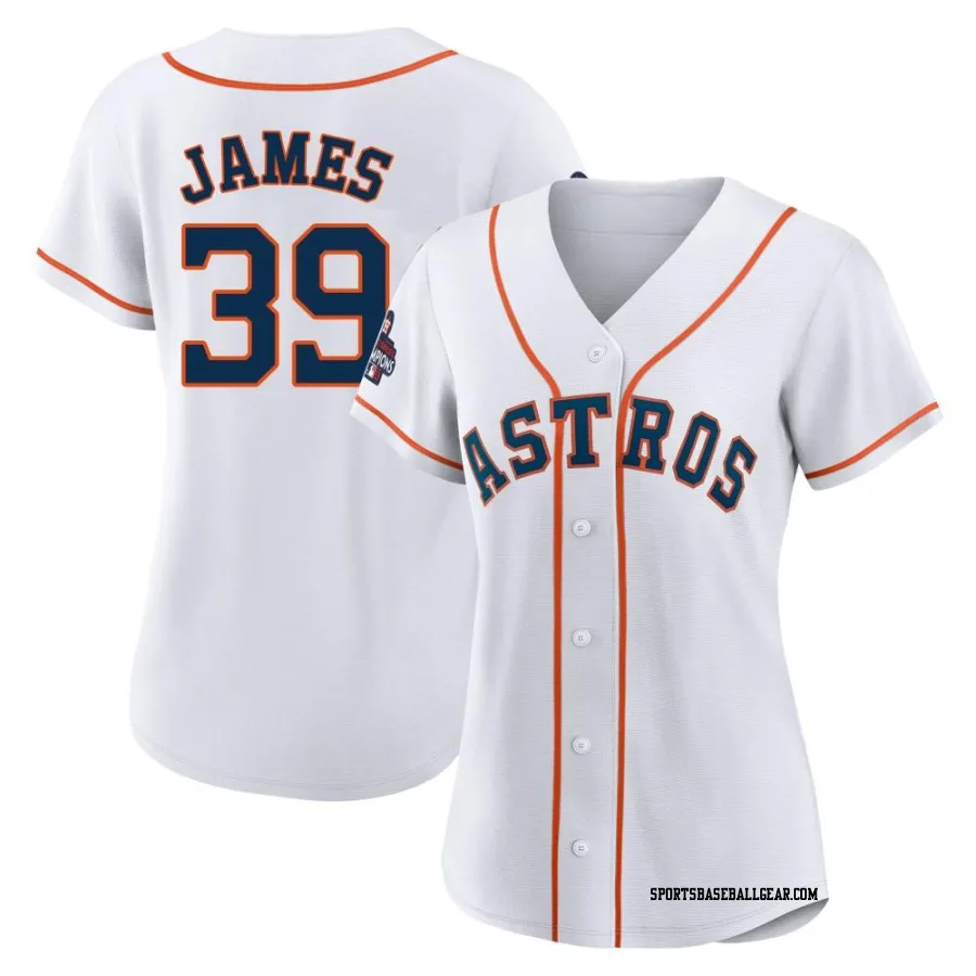 Josh James Women's Houston Astros White Authentic 2022 World Series Champions Home Jersey