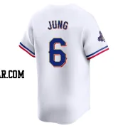 Josh Jung Men's Texas Rangers Gold Limited White 2024 Collection Jersey