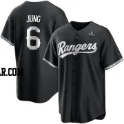 Josh Jung Men's Texas Rangers White Replica Black 2023 World Series Jersey