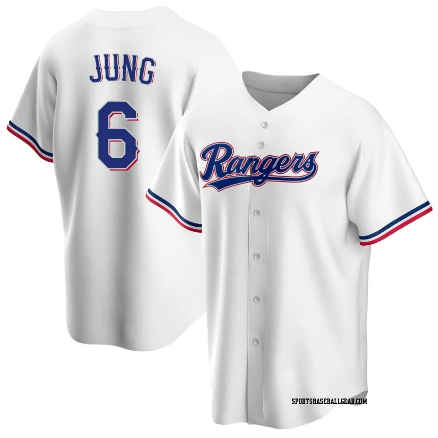 Josh Jung Men's Texas Rangers White Replica Home Jersey