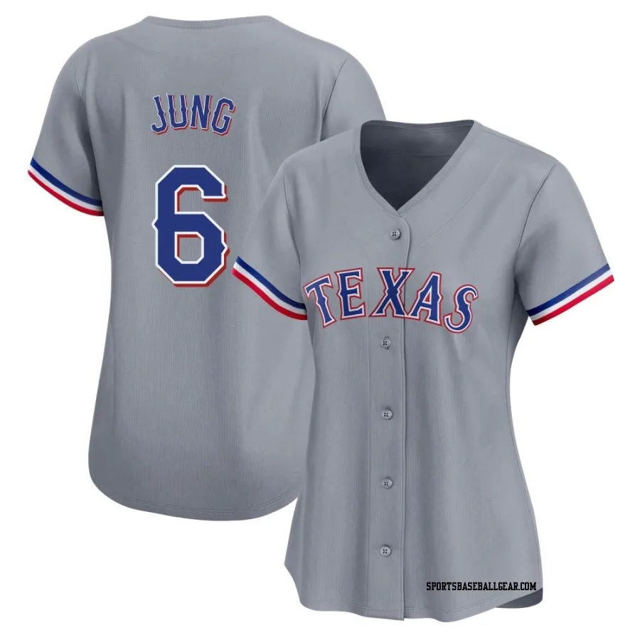 Josh Jung Women's Texas Rangers Gray Limited Away Jersey