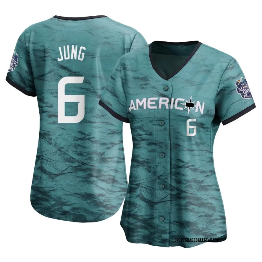 Josh Jung Women's Texas Rangers Teal Limited American League Game 2023 All-Star Jersey