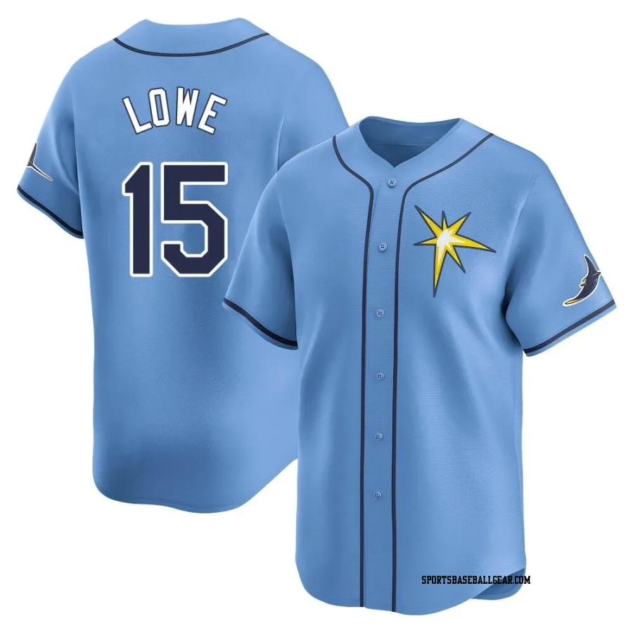 Josh Lowe Men's Tampa Bay Rays Light Blue Limited Alternate Jersey