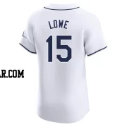 Josh Lowe Men's Tampa Bay Rays White Elite Home Jersey