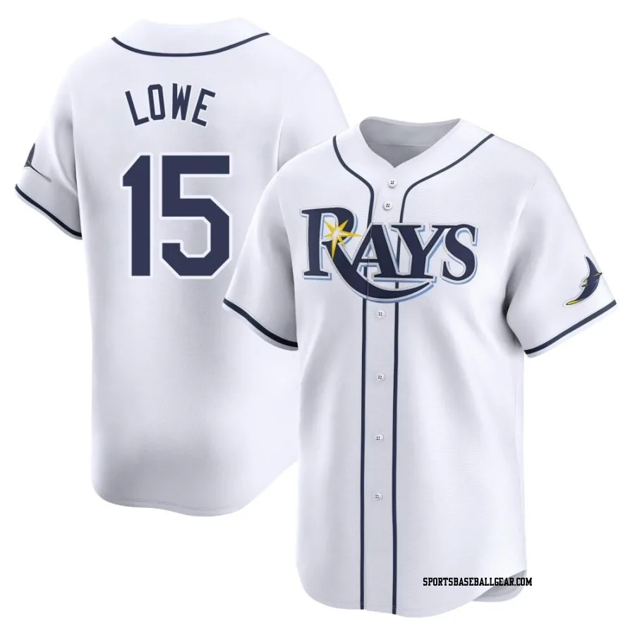 Josh Lowe Men's Tampa Bay Rays White Limited Home Jersey