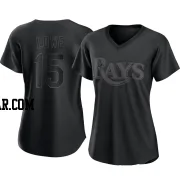 Josh Lowe Women's Tampa Bay Rays Black Replica Pitch Fashion Jersey