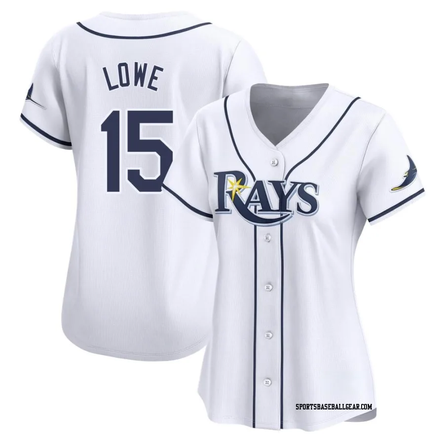 Josh Lowe Women's Tampa Bay Rays White Limited Home Jersey