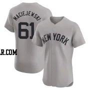 Josh Maciejewski Men's New York Yankees Gray Elite Road Jersey