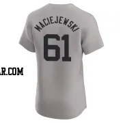 Josh Maciejewski Men's New York Yankees Gray Elite Road Jersey