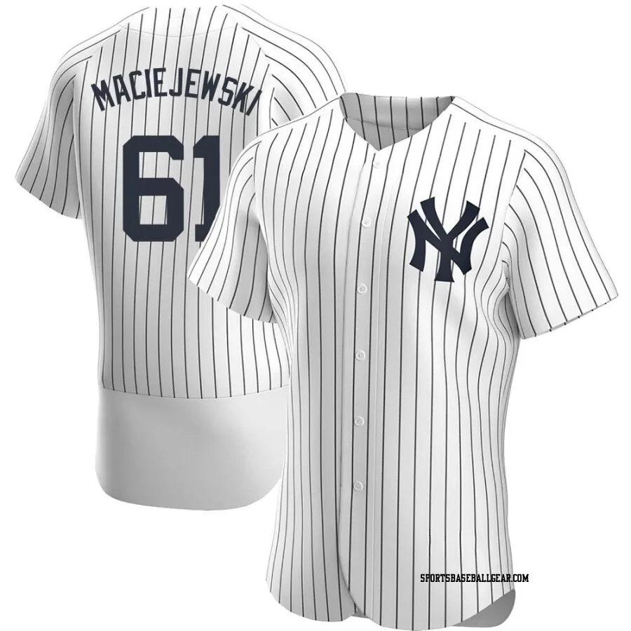 Josh Maciejewski Men's New York Yankees White Authentic Home Jersey