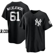 Josh Maciejewski Youth New York Yankees Black/White Replica Jersey