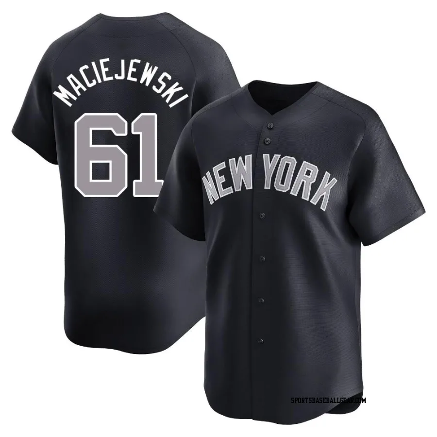 Josh Maciejewski Youth New York Yankees Navy Limited Alternate Jersey