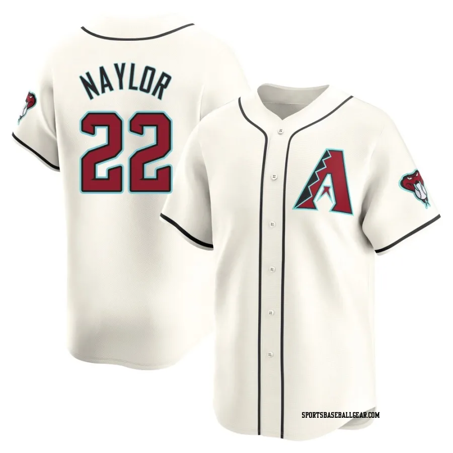 Josh Naylor Men's Arizona Diamondbacks White Limited Home Jersey