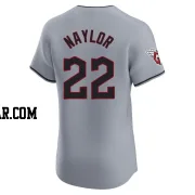 Josh Naylor Men's Cleveland Guardians Gray Elite Road Jersey