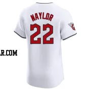 Josh Naylor Men's Cleveland Guardians White Elite Home Jersey