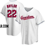 Josh Naylor Men's Cleveland Guardians White Replica Home Jersey