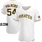 Josh Palacios Men's Pittsburgh Pirates White Authentic Home Jersey