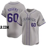 Josh Rogers Men's Colorado Rockies Gray Limited Road Jersey