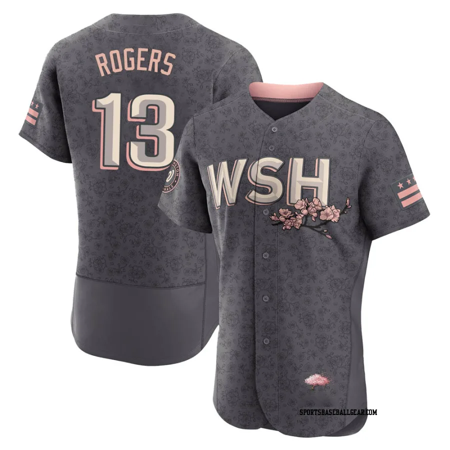 Josh Rogers Men's Washington Nationals Gray Authentic 2022 City Connect Jersey