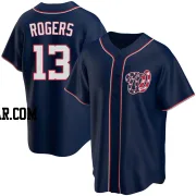 Josh Rogers Men's Washington Nationals Navy Replica Alternate Team Jersey