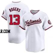 Josh Rogers Men's Washington Nationals White Limited Home Jersey