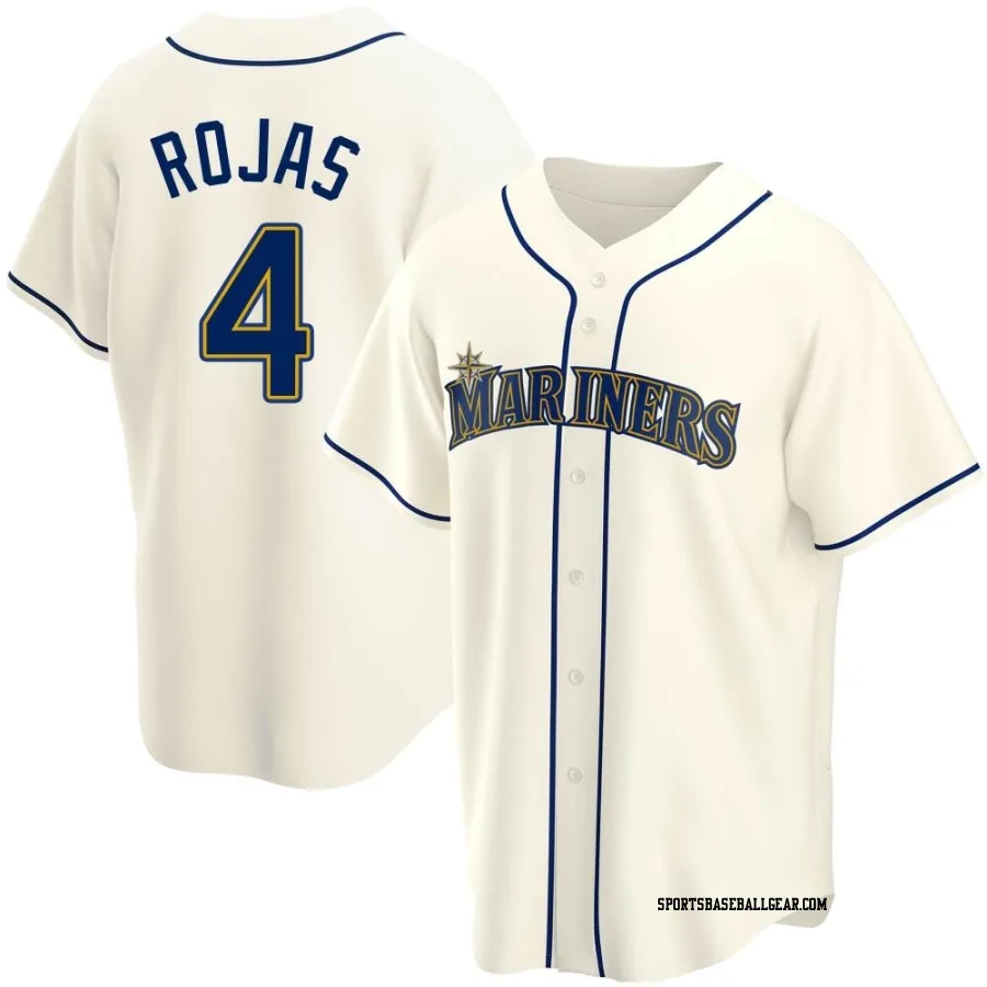 Josh Rojas Men's Seattle Mariners Cream Replica Alternate Jersey