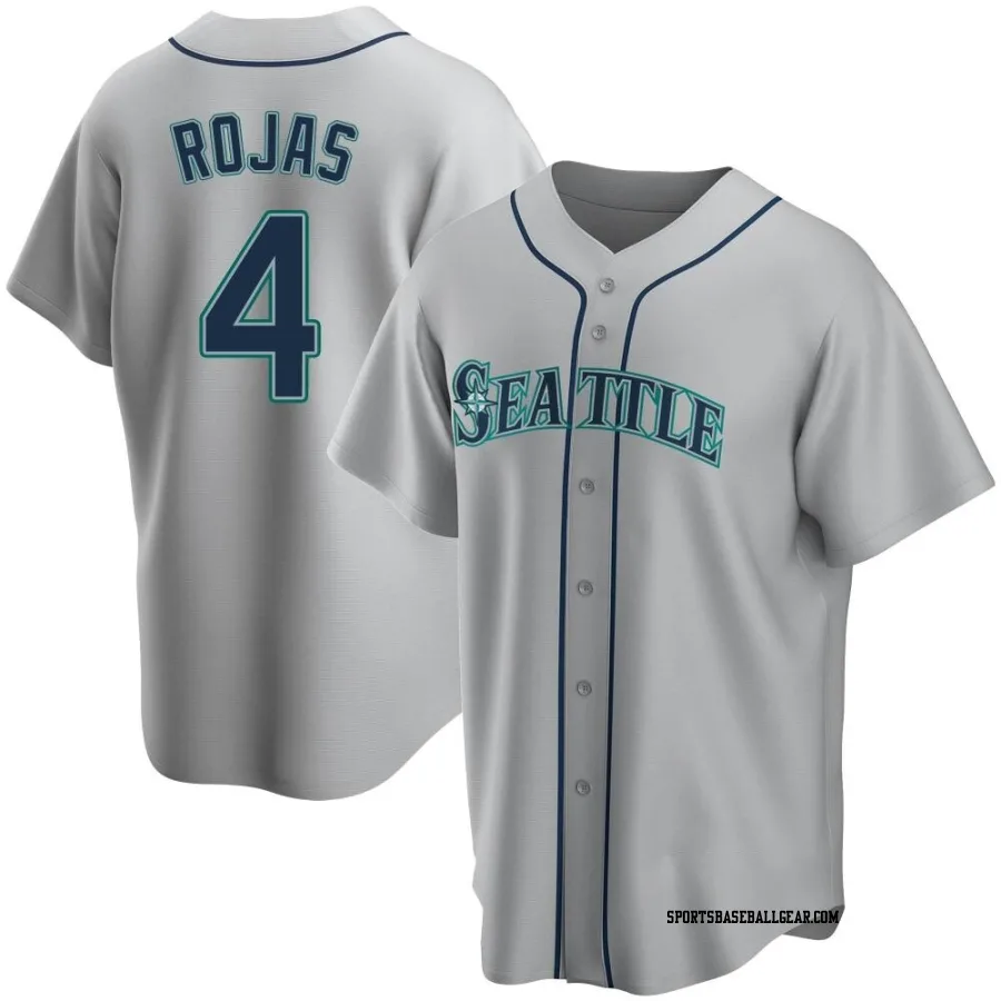 Josh Rojas Men's Seattle Mariners Gray Replica Road Jersey