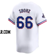 Josh Sborz Men's Texas Rangers Gold Limited White 2024 Collection Jersey