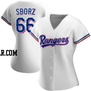 Josh Sborz Women's Texas Rangers White Authentic Home Jersey