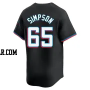 Josh Simpson Men's Miami Marlins Black Limited Alternate Jersey