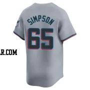 Josh Simpson Men's Miami Marlins Gray Limited Road Jersey