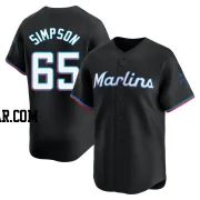 Josh Simpson Youth Miami Marlins Black Limited Alternate Jersey