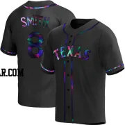 Josh Smith Men's Texas Rangers Black Holographic Replica Alternate Jersey