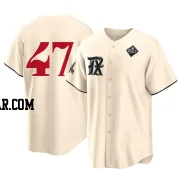 Josh Smith Men's Texas Rangers Cream Replica 2023 City Connect 2023 World Series Jersey