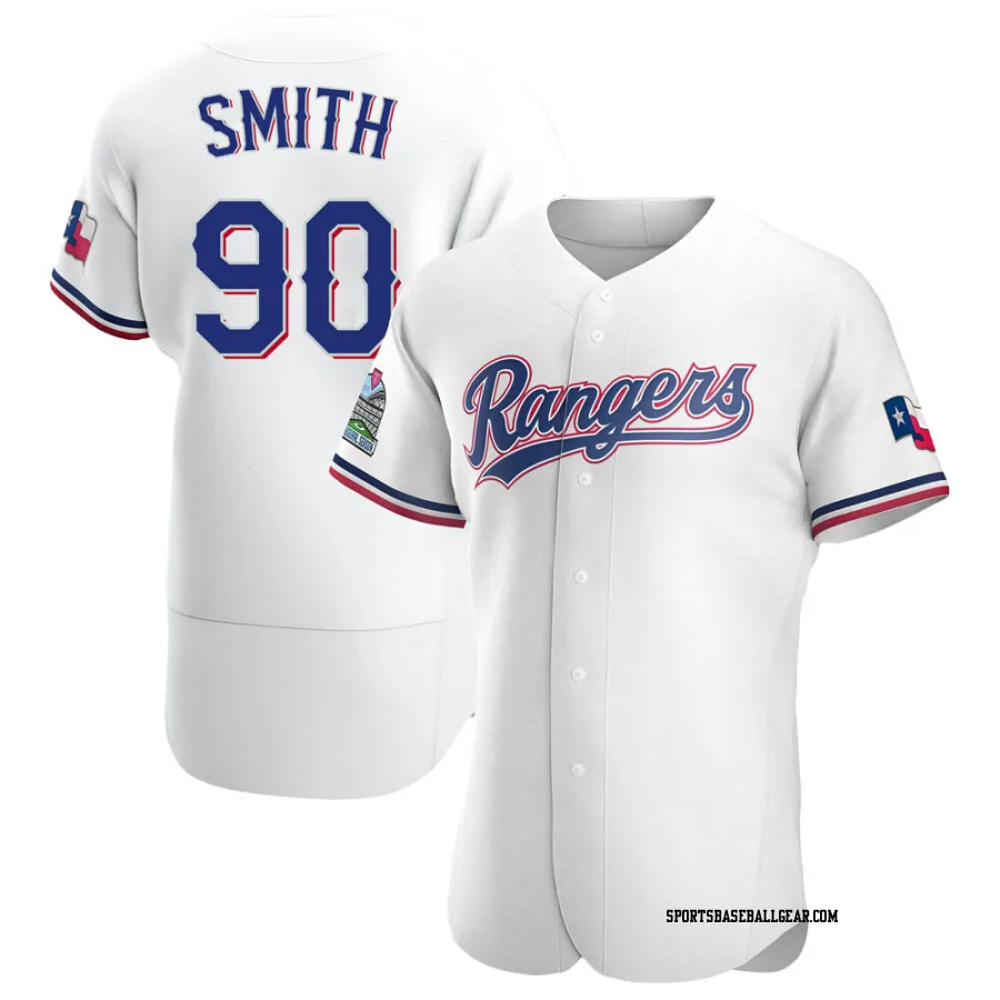 Josh Smith Men's Texas Rangers White Authentic Home Jersey